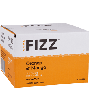 Hard Fizz Orange & Mango Seltzer Can 330ml  16 Case