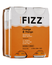 Hard Fizz Orange & Mango Seltzer Can 330ml  4 Pack