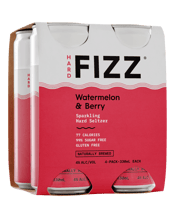 Hard Fizz Watermelon & Berry Seltzer Can 330ml  4 Pack