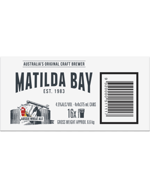 Matilda Bay Aus Wheat Ale Can 375ml  16 Case