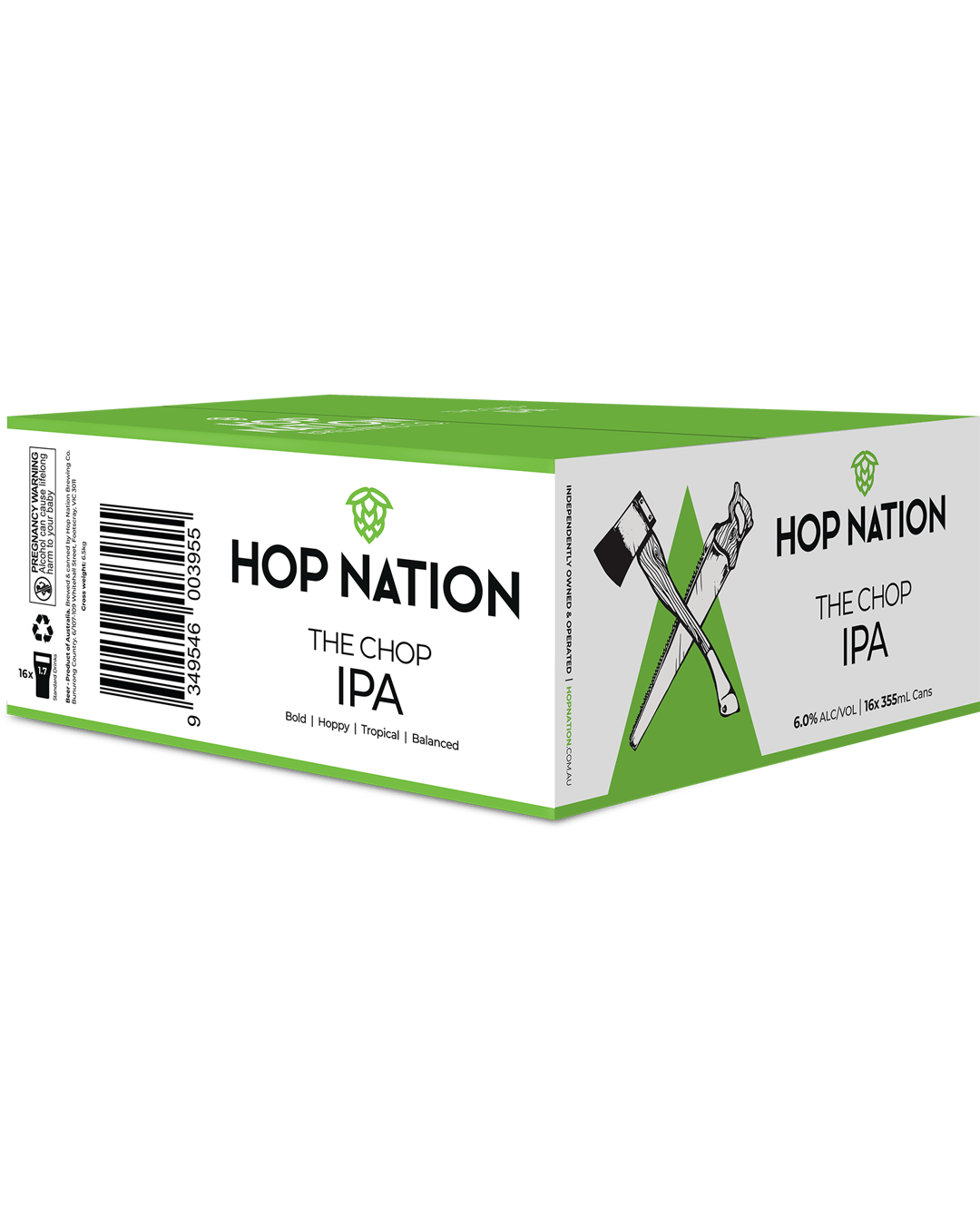 Hop Nation Chop US IPA Cans 4x4x355mL