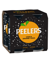 Peelers Vodka Orange Soda Cans 375ml  6 Pack