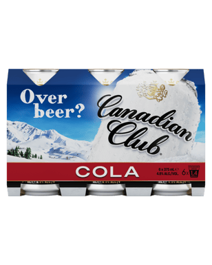 Canadian Club Whisky & Cola 4.8% Cans 375ml  6 Pack