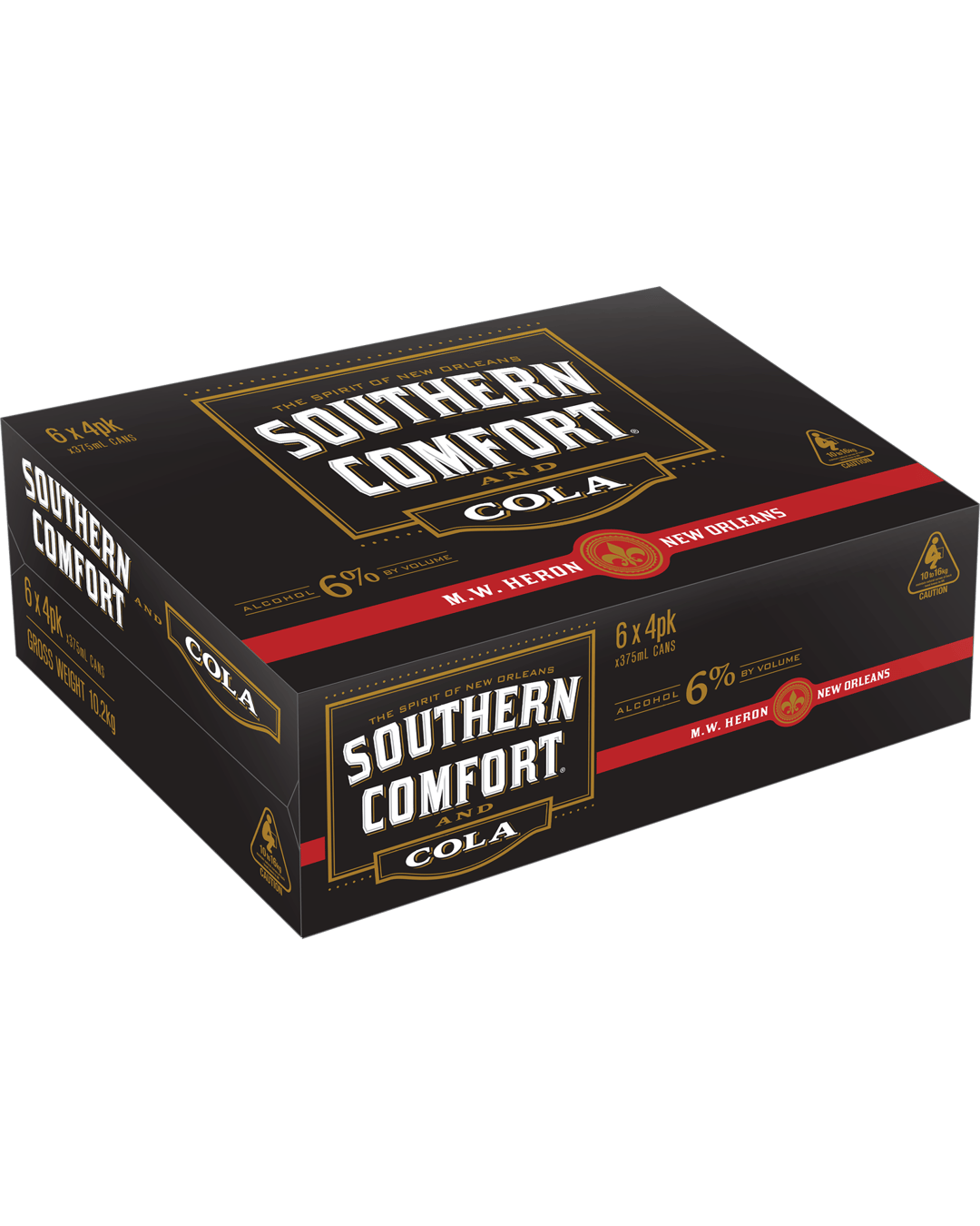 Southern Comfort 6% Whisky Black Cans 375mL