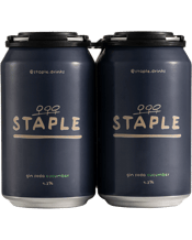 Staple Gin Soda & Cucumber Cans 330ml  4 Pack