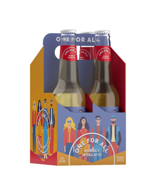 One For All Bubbly Moscato Bottles 330ml  4 Pack
