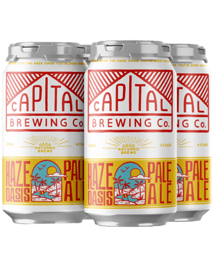 Capital Brewing Co. Haze Oasis Hazy Pale Ale Can 375ml  4 Pack