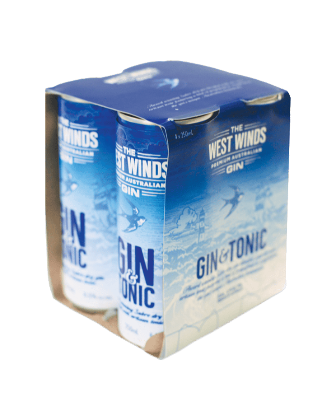 West Winds Sabre Gin and Tonic Cans 250mLx4