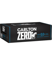 Carlton Zero Non Alcoholic Beer Can 375ml  24 Case