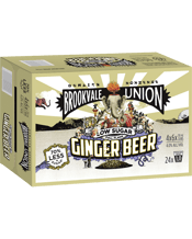 Brookvale Union Ginger Beer Low Sugar Cans 330ml  24 Case
