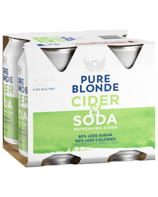Pure Blonde Cider & Soda Cans 330ml  24 Case