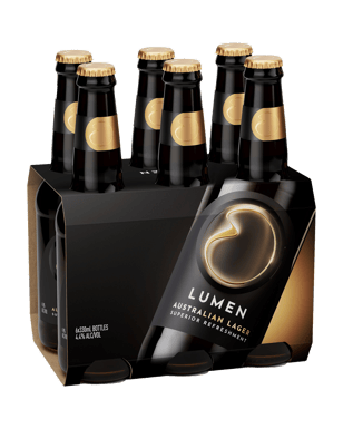 Lumen Australian Lager Bottles 330ml  6 Pack