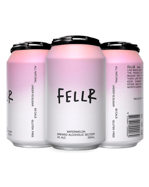 Fellr Seltzer Watermelon 330ml  4 Pack