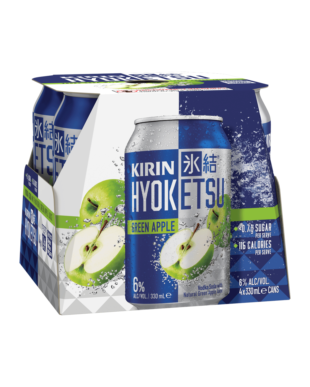 Kirin Hyoketsu Green Apple Can 4x330mL