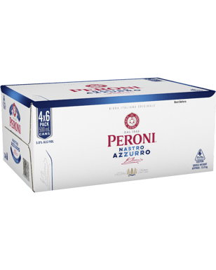 Peroni Nastro Azzuro Nastro Azzurro Lager Cans 500ml  24 Case