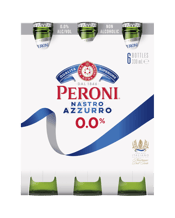 Peroni Nastro Azzurro Nastro Azzurro 0.0 Percent Bottle 330ml  6 Pack