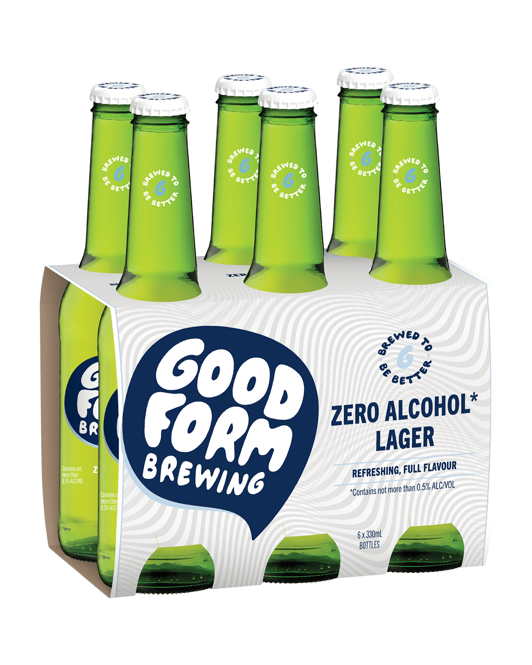 Good Form Zero Alcohol Lager Bottle 330mL