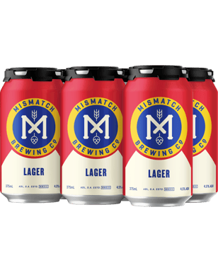 Mismatch Brewing Co Lager Can 375ml  6 Pack
