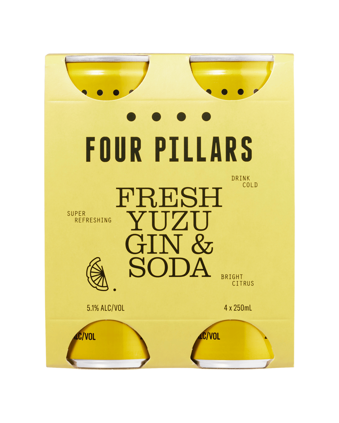 Four Pillars Fresh Yuzu Gin & Soda 250mL