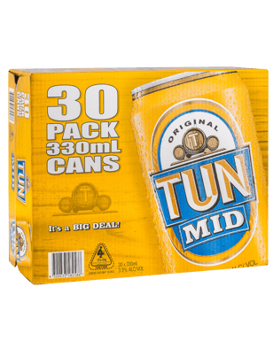 Tun Gold Mid Cans 330ml  30 Case