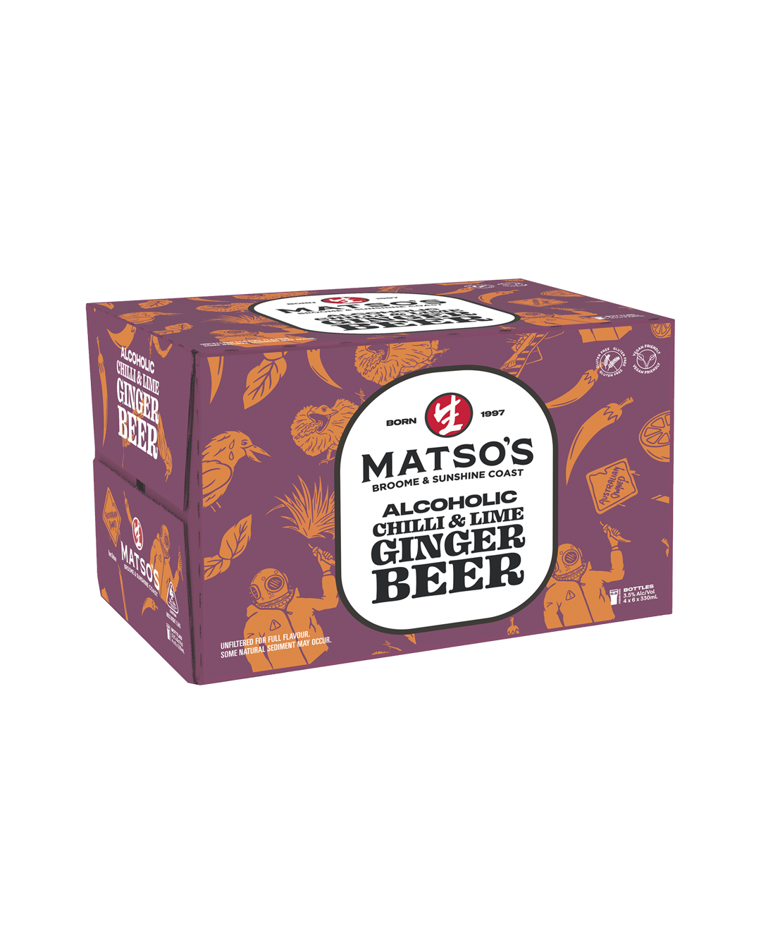 Buy Matsos Ginger Beer Chilli And Lime Bottles 330ml Online With Same