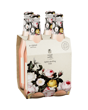 Tread Softly Slightly Sparkling Rosé Bottles 330ml  4 Pack