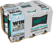 Pirate Life South Coast Crisp Lager Can 375ml  6 Can