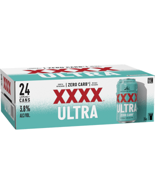 Xxxx Ultra Zero Carb Cans 375ml  24 Case
