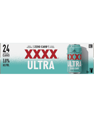 Xxxx Ultra Zero Carb Cans 375ml  24 Case