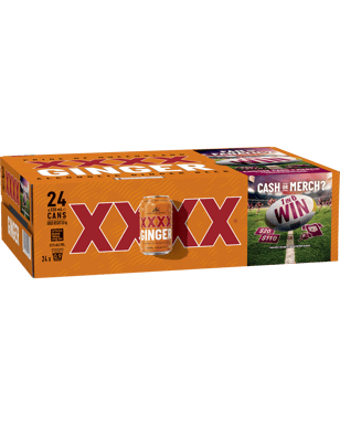 Xxxx Ginger Alcoholic Beer Cans 330ml  24 Case