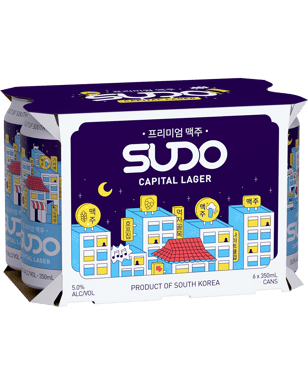 Sudo Lager Can 350ml  6 Pack