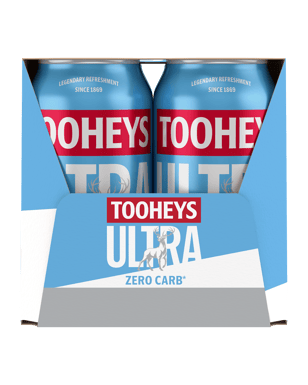 Tooheys Ultra Zero Carb Can 375ml  6 Pack