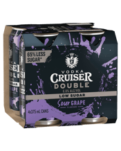 Vodka Cruiser Sour Grape Cans 375ml  4 Pack