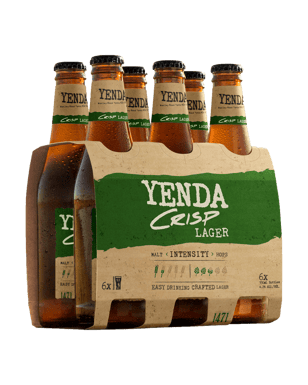 Yenda Crisp Lager Bottles 330ml  6 Pack