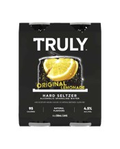 Truly Original Lemonade Seltzer Cans 330ml  4 Pack