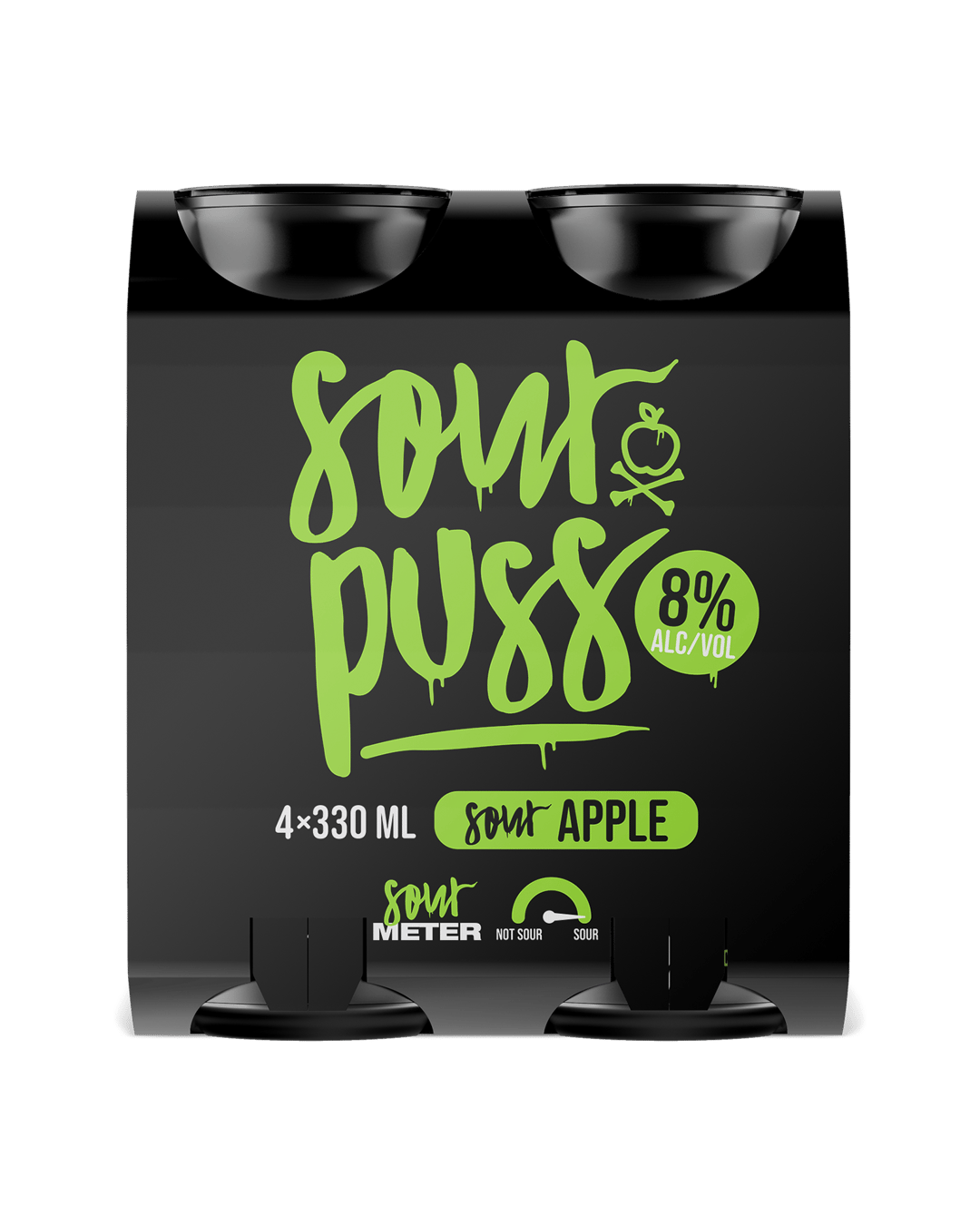 Sour Puss Apple Cans 4X330mL