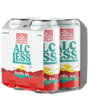 Capital Brewing Co. Alc-less Pacific Ale Cans 375ml  4 Pack