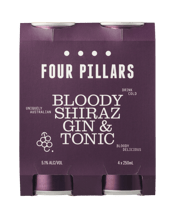 Four Pillars Bloody Shiraz Gin & Tonic 250ml  4 Pack