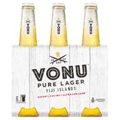 Vonu Pure Fiji Lager Bottles 330ml  6 Pack