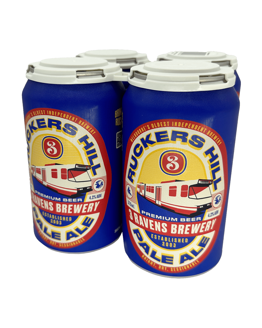 3 Ravens Ruckers Hill Pale Ale Cans 4x375mL