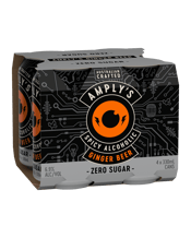Amplys Zero Sugar Ginger Beer Cans 330ml  4 Pack
