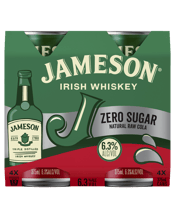 Jameson Zero Sugar Dry & Lime Cans 375ml  4 Pack