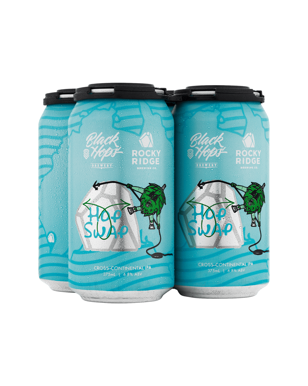 Black Hops x Rocky Ridg Hop Swap IPA 375mL