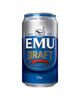 Emu Draft Mid Strength Cans 375ml  Can