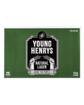 Young Henrys Natural Lager Cans 375ml  24 Case