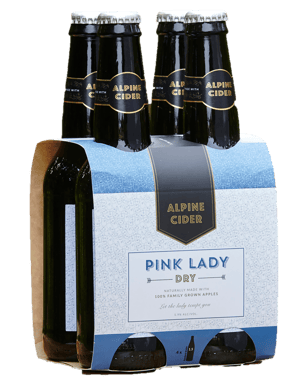 Alpine Cider Pink Lady Dry Bottles 330ml  4 Pack