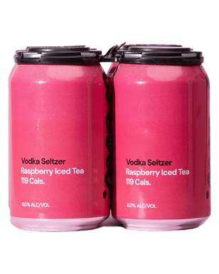 Local Beverages Raspberry Vodka Iced Tea Seltzer Cans 330ml  4 Pack