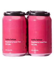 Local Beverages Raspberry Vodka Iced Tea Seltzer Cans 330ml  4 Pack