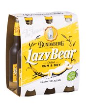 Bundaberg Lazy Bear Rum & Dry 330ml  6 Pack