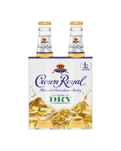 Crown Royal Whisky & Dry 330ml  4 Pack